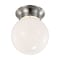 Nuvo Lighting 8W 6" LED Flush Mount, 3K Dim, Brushed Nickel, Frosted Glass 62/1565 - alternate 4